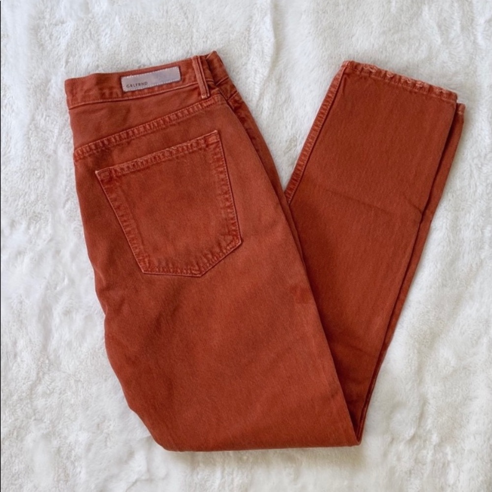 GRLFRND Karolina High Waist Skinny Jeans Orange
